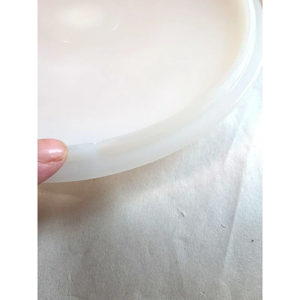 Vintage Fire King 1 1/2 quart Covered Casserole Bowl Candle Glow MCM
